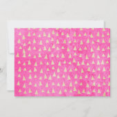 Roze Dinosaurus Prehistorisch Meisje 1e Eerste Ver Kaart (Achterkant)