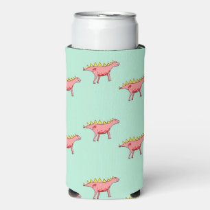 Roze dinosaurussen op blauw