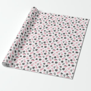 Roze dinosaurussen: Schattige Kinder patroon. Cadeaupapier