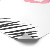 Roze dinosaurussen: Schattige Kinder patroon. Poster (Hoek)