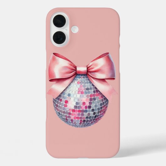 Roze disco bal boog Case-Mate iPhone case (Achterkant)