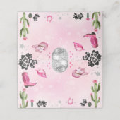 Roze Disco Cowgirl Food Label (Buitenkant ongevouwen)