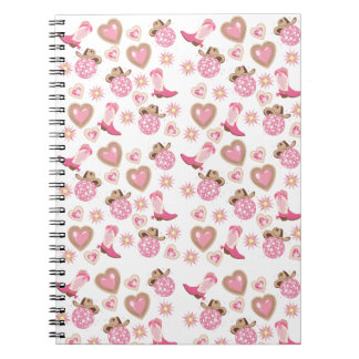Roze Disco Cowgirl Spiraal Notebook Notitieboek