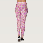 Roze disco Stippen Leggings (Achterkant)