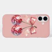 Roze discobal Case-Mate iPhone case (Achterkant (horizontaal))