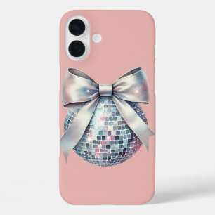 Roze discobal iPhone 16 plus hoesje