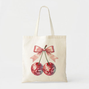 Roze discobal tote bag