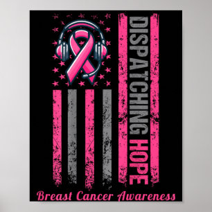 ROZE Dispatcher Borstkankerbewustzijn Pink op acht Poster