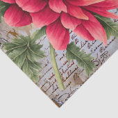  Roze Distressed  Bloemen Decoupage Tissuepapier (Detail)