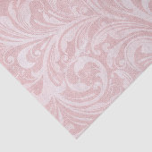 Roze Distressed Damask bloeide ontwerp Tissuepapier (Detail)