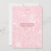 Roze Diwali Traditionele Diwali Viering Kaart (Achterkant)