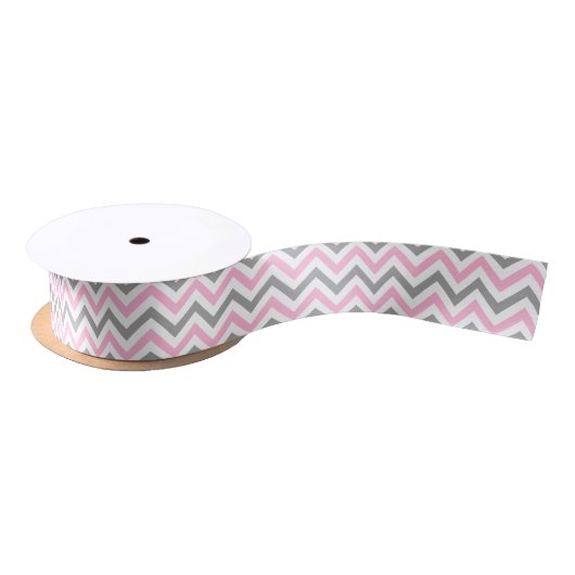 Roze, Dk Grey Wht Large Chevron ZigZag Pattern Lint (Spoel)