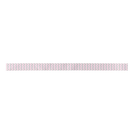 Roze, Dk Grey Wht Large Chevron ZigZag Pattern Lint (Voorkant)