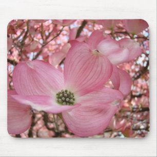 Roze DOGWOOD BLOEMEN MUIS MATTEN MUISPAD Muismat