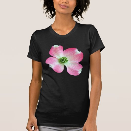 Roze Dogwood Bloom T-Shirt (Voorkant)