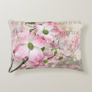 Roze Dogwood Blossom Sierkussen Accent Kussen
