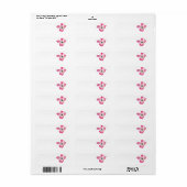 Roze Dogwood Return Address Labels (Full Sheet)