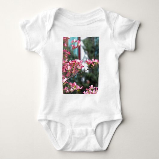 Roze Dogwood Romper (Voorkant)