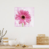 Roze doissecanvas poster (Keuken)