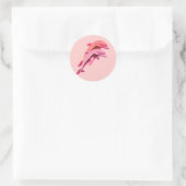 Roze Dolfijn Design Sticker (Tas)