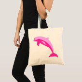Roze dolfijn tote bag (Voorkant (product))