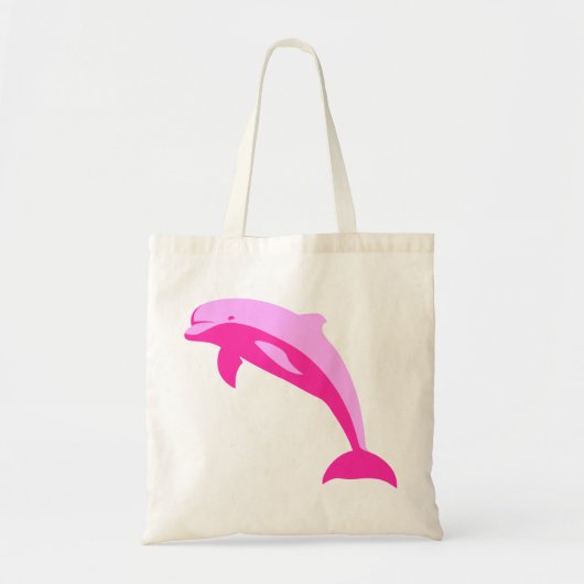 Roze dolfijn tote bag (Voorkant)