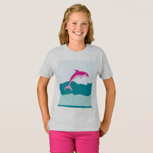 Roze dolfijnvriendelijk shirt