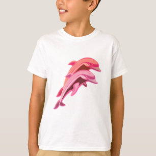 Roze Dolphin Design Children's T-Shirt
