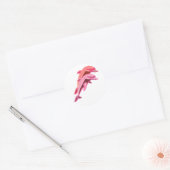 Roze Dolphin Design Sticker (Envelop)