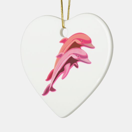 Roze Dolphins Ornament (Links)