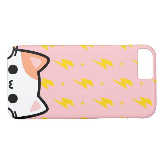 Roze donderslag met kitten Case-Mate iPhone case (Achterkant (Horizontaal))