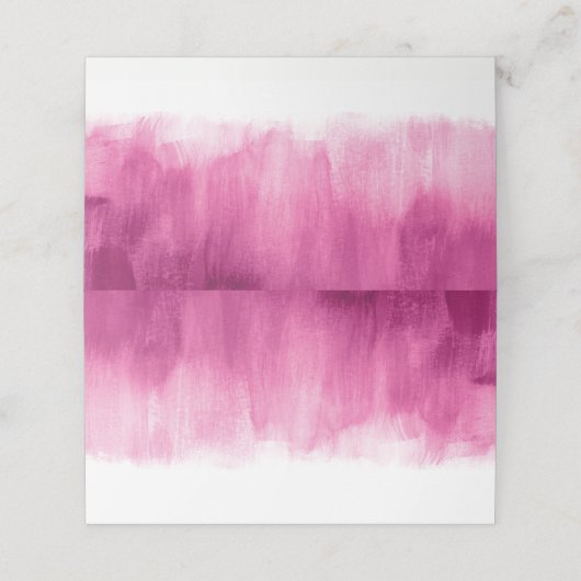 Roze donkerrood bruiloft gast plaats kaarten (Buitenkant ongevouwen)