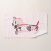 Roze Donkey Bad Handdoek (Handdoek)