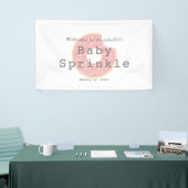 Roze Donut Baby Sprinkle / Douche Banner (Beurs)