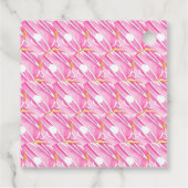 Roze Donut Bakkerij Dessert Kleine Bedrijf Bedankjes Labels (Achterkant)