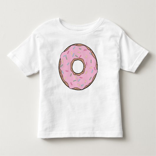 Roze Donut, Doughnut, Frosting, Icing, Sprinkles Kinder Shirts (Voorkant)