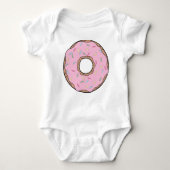 Roze Donut, Doughnut, Frosting, Icing, Sprinkles Romper (Voorkant)