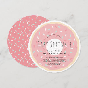 Roze Donut Drive-by Baby Sprinkle Douche Circle Kaart