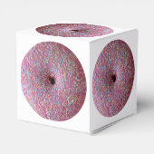 Roze donut met sprinkeltjes bedankdoosjes (Achterkant)