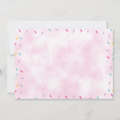 Roze Donut met sprinkhaan Kaart (Achterkant)