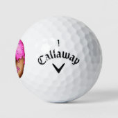 Roze Donut met Sprinkles Funny Golf Pun Doughnut Golfballen (Logo)