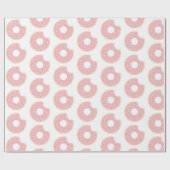 Roze Donut Patroon Wrapping Papier (Vlak)