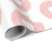 Roze Donut Patroon Wrapping Papier (Rol Hoek)