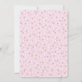 Roze Donut Sprinkles Meisje Baby shower uitnodigin Kaart (Achterkant)