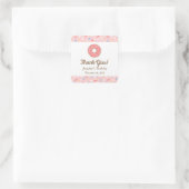 Roze Donut Verjaardag Stickers (Tas)