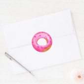 Roze Donut Wall Sticker (Envelop)