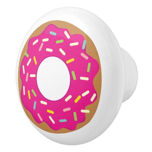 Roze donutdeur en trekknop van de lade keramische knop (Rechts)