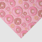 Roze Donuts gesorteerd patroon Tissuepapier (Detail)