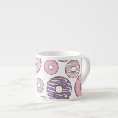 Roze Donuts, Paarse Donuts, Sprinkles, Jouw naam Espresso Kop (Voorkant rechts)