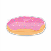 Roze Donuts Sticker (Voorkant)